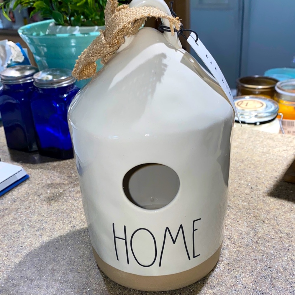 “HOME” bird house